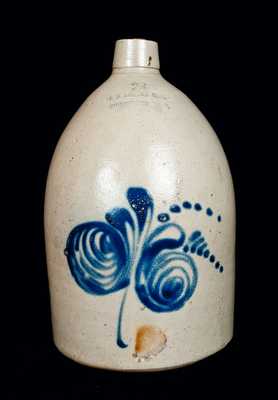 F. B. NORTON Stoneware Jug with Floral Decoration