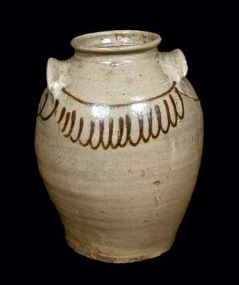 Slip-Decorated Stoneware Jar att. Thomas Chandler, Edgefield, SC