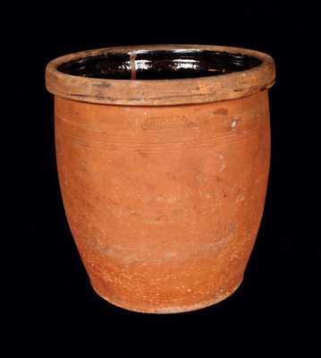 JOHN BELL / WAYNESBORO Redware Cream Jar