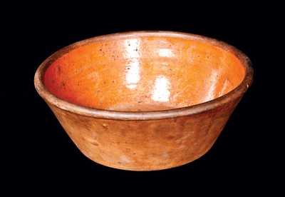 Redware Bowl att. Speese & Son Pottery, Gettysburg, PA