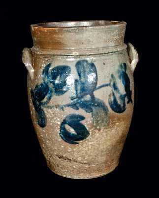 Decorated Stoneware Jar att. A. Keister, Strasburg, VA