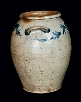 Stoneware Crock with Unusual Decoration, Baltimore circa 1820