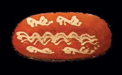 Slip-Decorated Probably Philadelphia Redware Loaf Dish