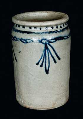 1 Gal. B. C. MILBURN / ALEXA. Stoneware Jar with Slip-Trailed Decoration