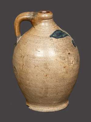 Rare Small-Sized Stoneware Jug with Incised Foliate Decoration, attrib. Clarkson Crolius, Sr.