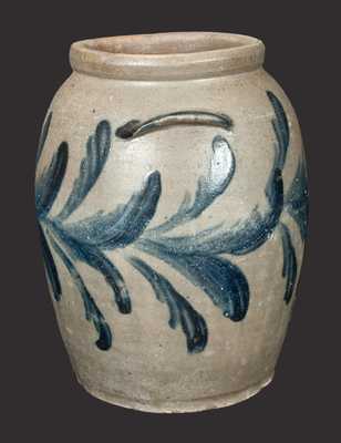 Ovoid Virginia Stoneware Jar with Profuse Decoration, circa 1820-25