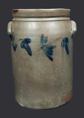 3 Gal. Stoneware Crock with Floral Decoration att. R. J. Grier, Chester Co., PA, circa 1880