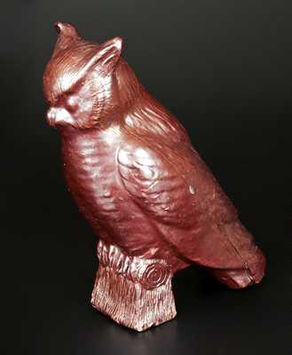 Sewertile Owl on Stump Figure