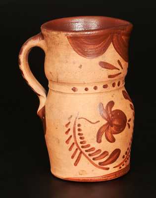 Small-Sized Tanware Pitcher, Western PA origin, fourth quarter 19th century.
