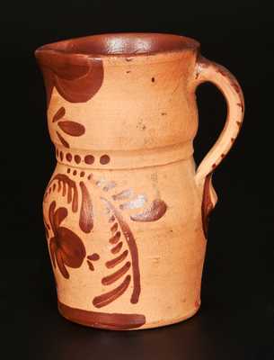 Small-Sized Tanware Pitcher, Western PA origin, fourth quarter 19th century.