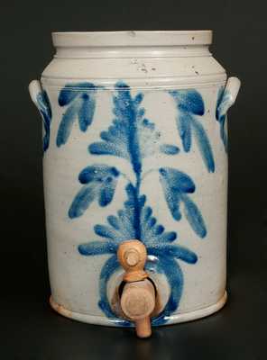 Very Fine 2 Gal. Philadelphia Stoneware Water Cooler,third quarter 19th century