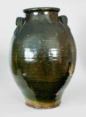 Great Road Redware Jar w/ Green Copper Glaze (Southwestern VA or Eastern TN)