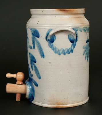 Very Fine 2 Gal. Philadelphia Stoneware Water Cooler,third quarter 19th century