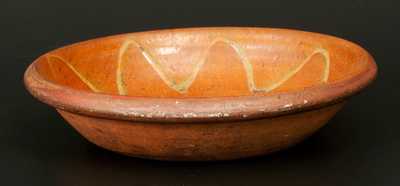 Unusual Redware Bowl with 
