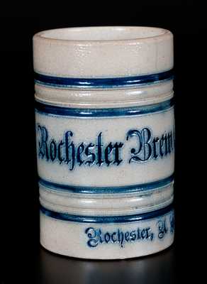 Whites Utica Stoneware Mug w/ Rochester Brew Co. Advertising