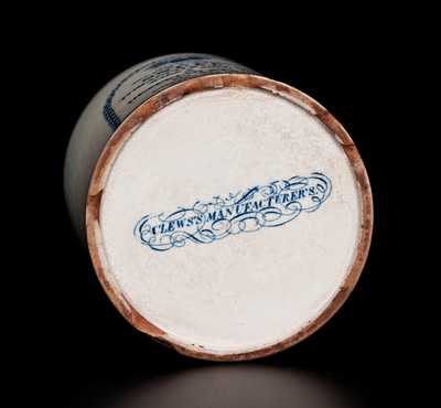 Rare CLEWS S MANUFACTURER S, Cobridge, England, circa 1820, Creamware Jar With Transfer-Printed Advertising for HEZEKIAH STARR / TOBACCO & CIGARS / BALTIMORE