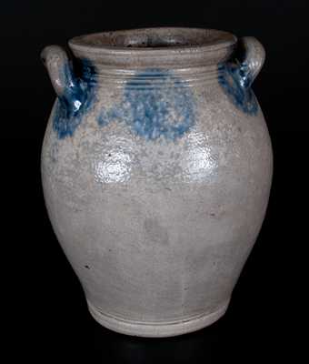 Two-Gallon Manhattan or New Jersey Open-Handled Stoneware Jar