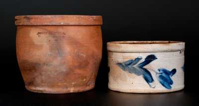 Lot of Two: Pennsylvania Pottery (JOHN W. BELL / WAYNESBORO, PA and attrib. Remmey, Philadelphia)