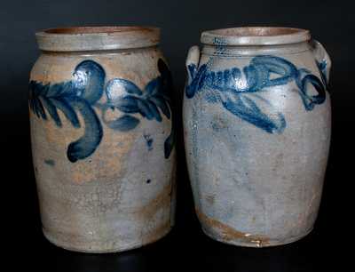 Lot of Two: Stoneware Jars attrib. David Parr, Richmond, Virginia