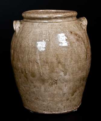 Stoneware Alkaline-Glazed Stoneware Jar att. Edgefield District, SC, circa 1840