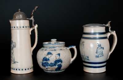 Lot of Three: Whites Utica Stoneware Vessels