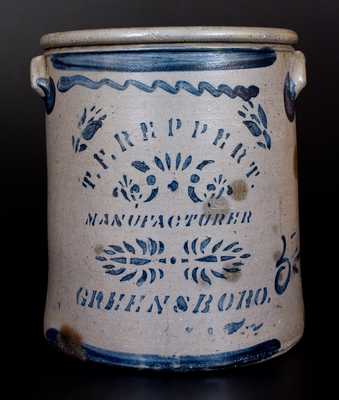 Five-Gallon T.F. REPPERT. / MANUFACTURER / GREENSBORO Stoneware Jar