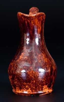 Rare and Fine JOHN BELL / WAYNESBORO Lead-and-Manganese-Glazed Redware Pitcher