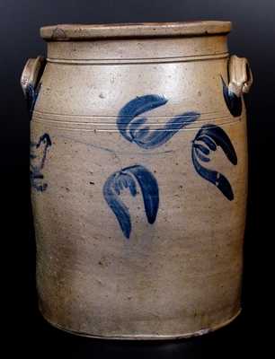 Somerfield, Somerset County, PA Stoneware Jar w/ Bird Design, attrib. George and Albert Black