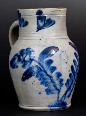 Three-Quart Stoneware Pitcher attrib. Remmey Pottery, Philadelphia, PA, circa 1865