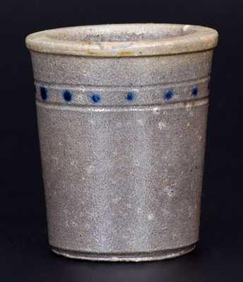 Extremely Rare Cobalt-Decorated Stoneware Tumbler, att. Charles F. Decker, Tennessee