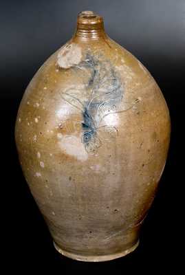 4 Gal. Stoneware Jug with Incised and Impressed Decoration