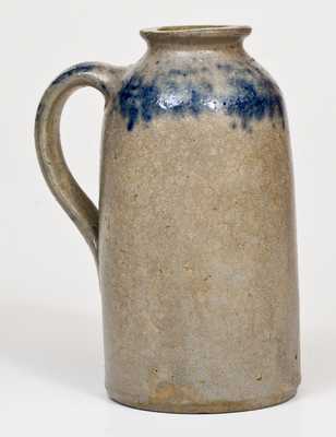 JOHN BELL / WAYNESBORO Stoneware Handled Canning Jar w/ Sponged Cobalt Decoration