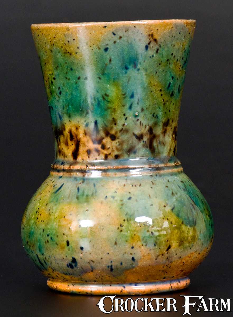 George Ohr Pottery Vase, Stamped "G.E. OHR / BILOXI", Mississippi