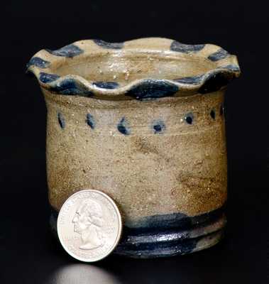 Miniature Stoneware Flowerpot attrib. to Charles F. Deckers Keystone Pottery, Chucky Valley, Tennessee