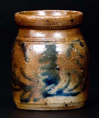 Miniature Stoneware Jar with Slip-Trailed Decoration, possibly Charlestown, Massachusetts