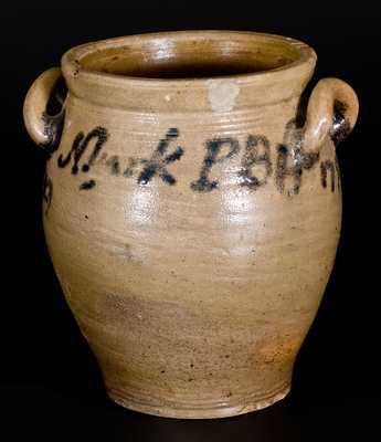 N. York PBH / Nov. 29 / 1797 Stoneware Jar, Pot Bakers Hill, Lower Manhattan origin
