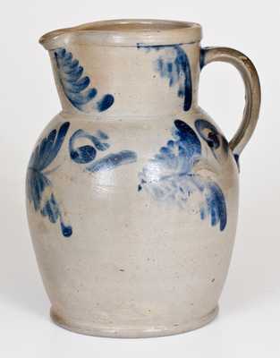 3/4 Gal. Baltimore Stoneware Pitcher with Floral Decoration