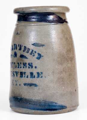 MCCARTHEY & BAYLESS / LOUISVILLE, KY Stoneware Advertising Canning Jar