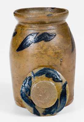 Extremely Rare Miniature Rockingham County, VA Lidded Stoneware Jar