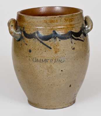 COMMERAWS / STONEWARE (Thomas Commeraw, Manhattan) Stoneware Jar 