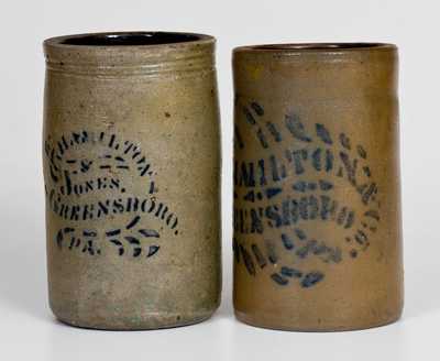 Two Greensboro, PA Stoneware Canning Jars, circa 1875