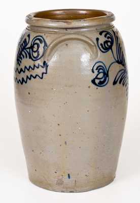 Fine B. C. MILBURN / ALEXA. Stoneware Jar with Slip-Trailed Floral Decoration