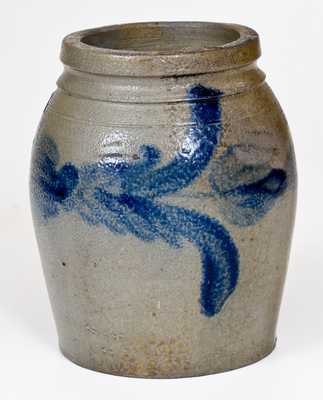 Half-Gallon H. C. SMITH / ALEXA. / D.C. Stoneware Jar w/ Floral Decoration