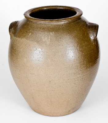 Rare 5 Gal. JCM Stoneware Jar, attrib. Daniel Seagle, Catawba Valley, NC, c1840