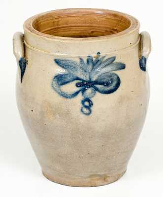 1/2 Gal. Stoneware Jar att. William Nichols, Poughkeepsie, NY, circa 1823