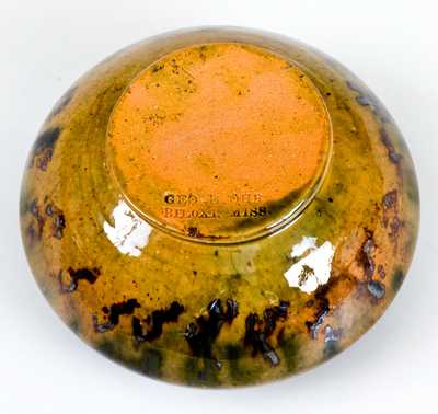 GEO. E. OHR / BILOXI, MISS (George Ohr) Pottery Vase with Crimped Rim