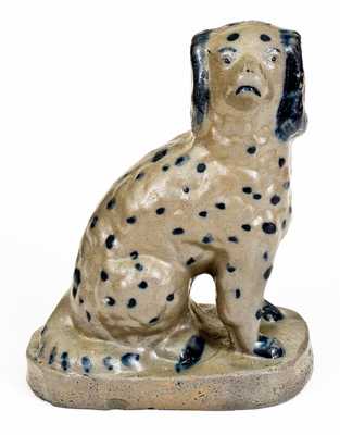 Exceptional Western Pennsylvania Stoneware Spaniel Doorstop