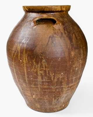 Extremely Rare and Important Lucius Jordan, Washington County, GA Inscribed Stoneware Jar