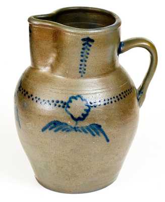 Outstanding Two-Gallon Stoneware Pitcher, attrib. Thomas Amoss, Henrico County, VA, c1820