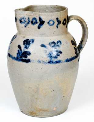 Rare Baltimore Stoneware Pitcher, attributed to Parr & Burland, c1820